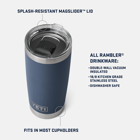 YETI Rambler 20 oz. with Glass Insert