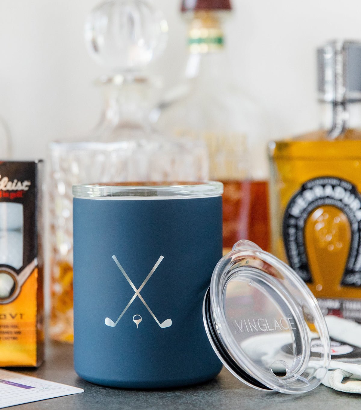 Limited Edition Golf Glass Lined Whiskey Glass