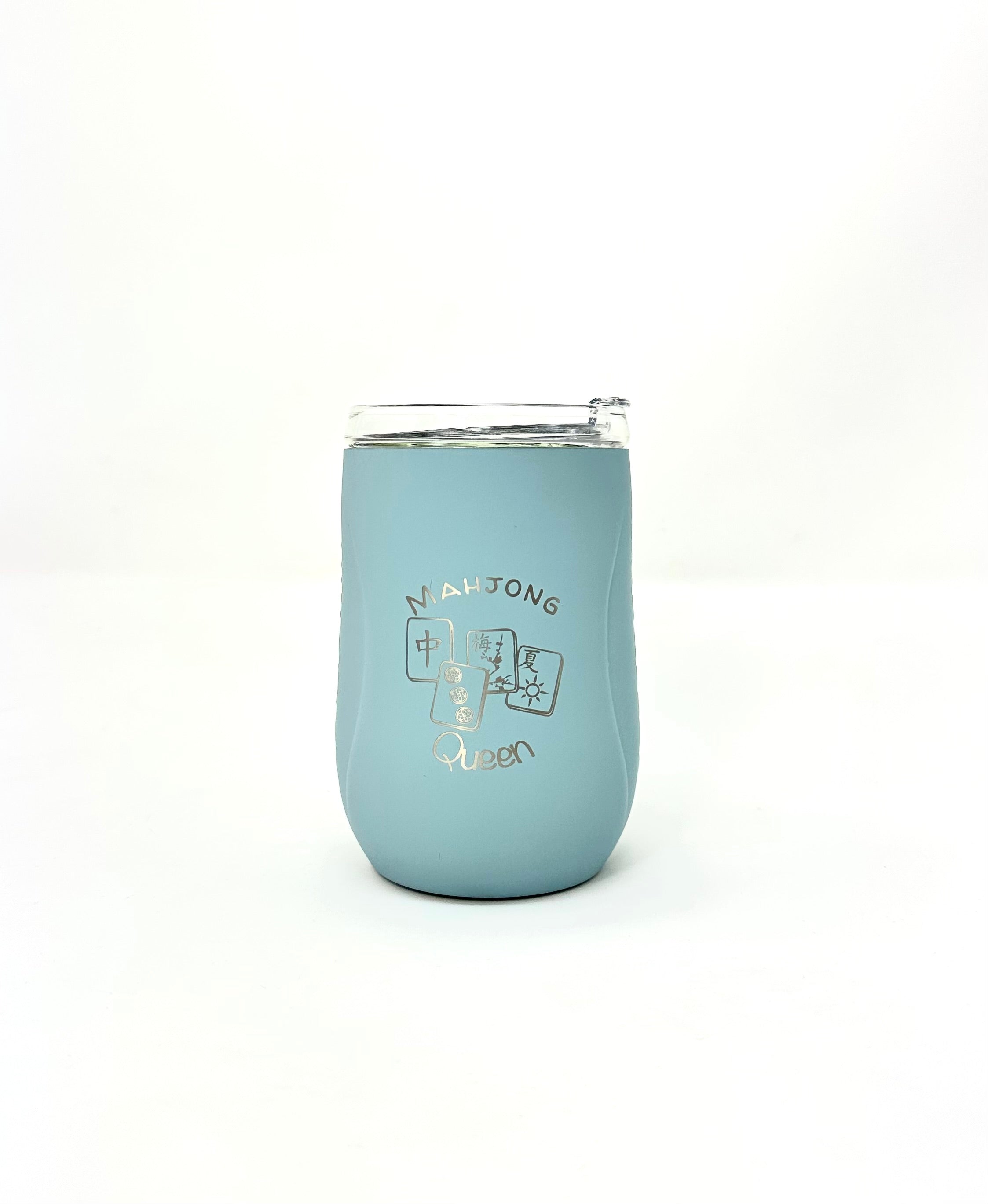 Limited Edition Mahjong Wine Tumbler in Cool Blue