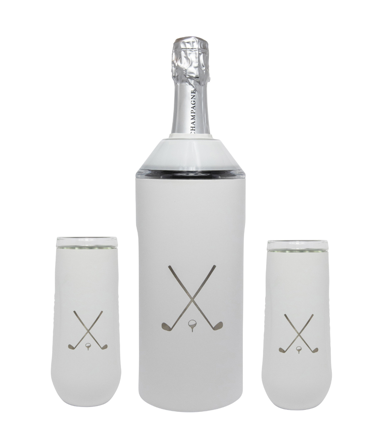 Limited Edition Golf Wine Chiller Flute Set