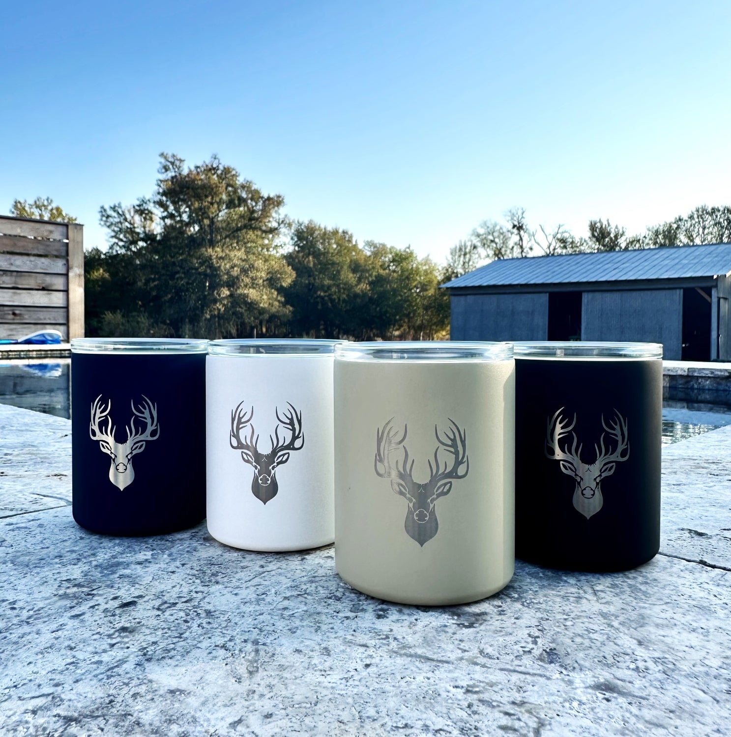 Limited Edition Deer Hunter Set of 4 Whiskey Glasses